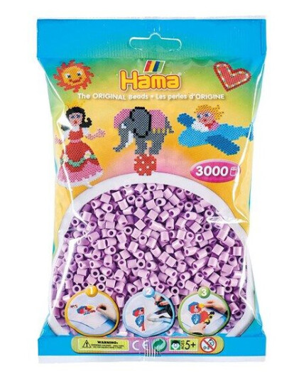 Hama Iron on Beads - Pastel Fiolett (96) 3000pcs. Hama Iron on Beads - Pastel Fiolett (96) 3000pcs.
