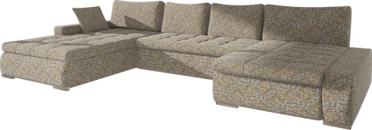 Cillo 5 seters U formet sovesofa med dobbeltdivan beige Cillo 5 seters U formet sovesofa med dobbeltdivan beige