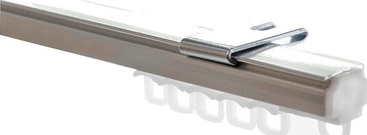 Hasta Gardinskinne U skinne 150 cm Sølv