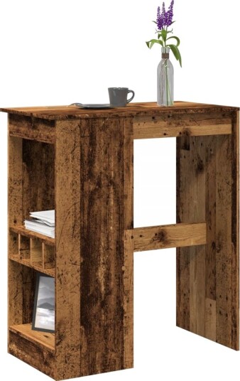  Barbord med stativer gammelt tre 90x47,5x103,5cm konstruert tre 8721158386328