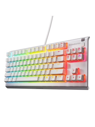 SteelSeries Apex 3 TKL Gamingtastatur Uten numpad Amerikansk Engelsk Hvit