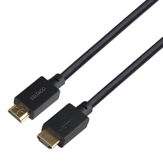 Deltaco 8K HDMI-kabel 4m Ultra High Speed med eARC og QMS, Svart