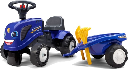 Falk New Holland Traktor med Tilbehør Blå Falk New Holland Traktor med Tilbehør Blå