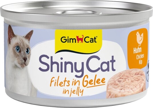 Gimcat våtfôr ShinyCat Filet i gelé Kylling 6 x 70 g