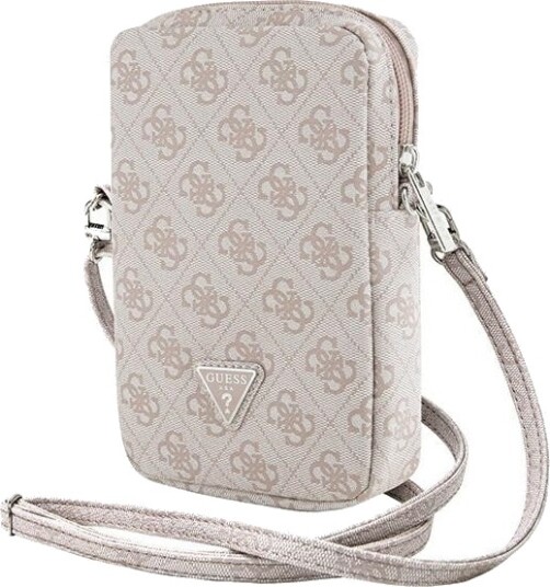 Guess Mobildeksel Pu 4G Triangle Logo Lommebok med Glidelås Rosa Guess Mobildeksel Pu 4G Triangle Logo Lommebok med Glidelås Rosa