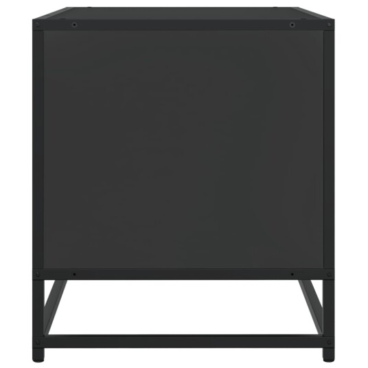 TV-benk svart 120,5x40x46 cm konstruert tre og metall 8721102839481