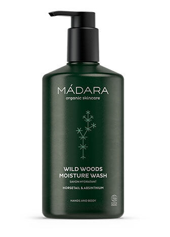 Mádara Wild Woods Fuktighetsvask 500 ml – Flytende Sjampo for Alle Hårtyper Mádara Wild Woods Fuktighetsvask 500 ml – Flytende Sjampo for Alle Hårtyper