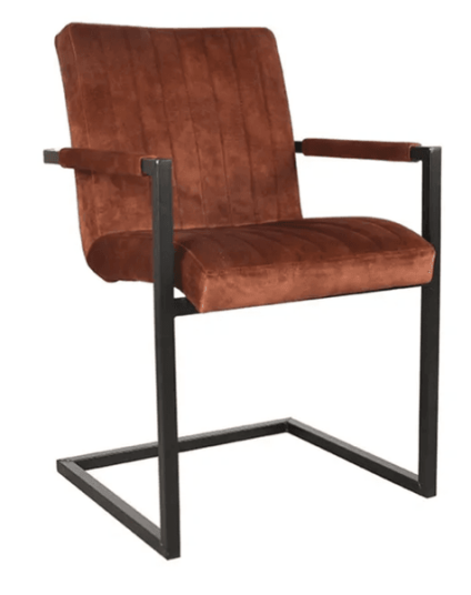 Trend Collection Milo Spisestol Rust Velour