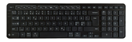 Contour Design Balance Tastatur med Ergonomisk Håndleddsstøtte - Nordisk Layout - Trådløs & Kablet Contour Design Balance Tastatur med Ergonomisk Håndleddsstøtte - Nordisk Layout - Trådløs & Kablet