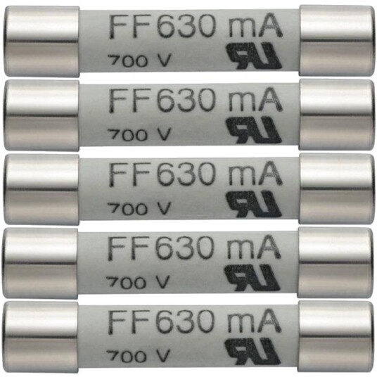 Testo Reservesikring 05900007 630 Ma / 600 v, 5-Pk