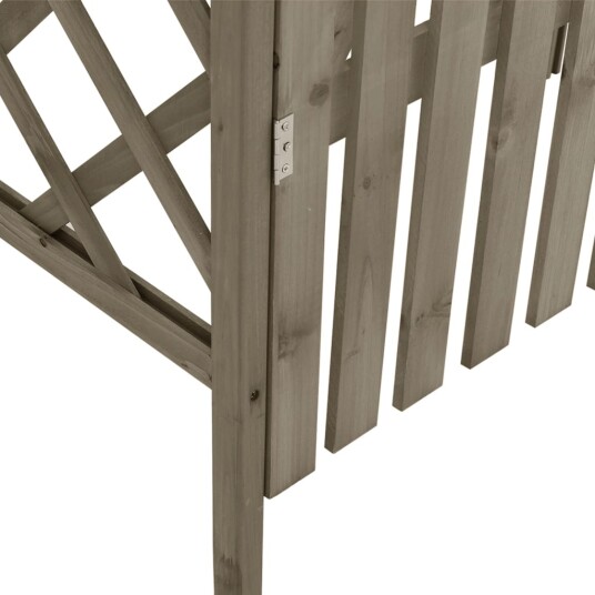 vidaXL Pergola med port 116x40x204 cm heltre gran grÄ vidaXL Pergola med port 116x40x204 cm heltre gran grÄ