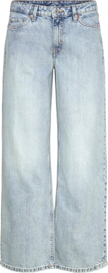 Weekday Ample Low Rise Loose Wide Leg Jeans   Blue   27 x 34