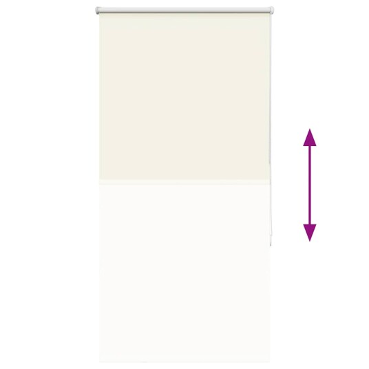 Rullegardin lystette 80x130 cm stoff bredde 75,7 cm polyester 8721158327062