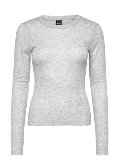 Gina Tricot Sheer Top Grey XL