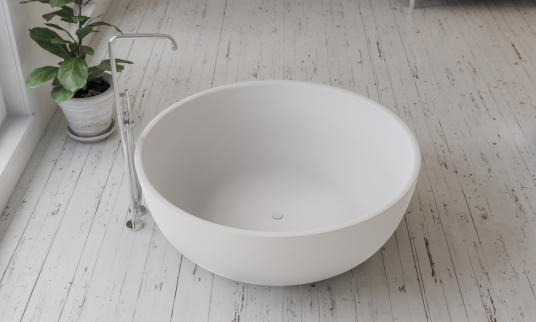 Copenhagen Bath Tromsø badekar Ø1350 mm, Frittstående i Hvit Matt Copenhagen Bath Tromsø badekar Ø1350 mm, Frittstående i Hvit Matt