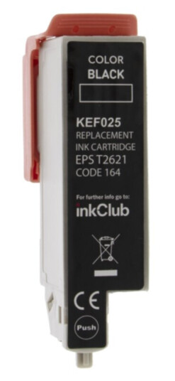 inkClub KEF025 Blekkpatron, erstatter Epson 26XL, svart, 500 sider