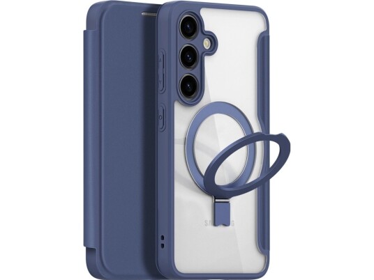 Dux Ducis Skin X Pro-Deksel Med Magnetring / Stativ Til Samsung S24 - Blå
