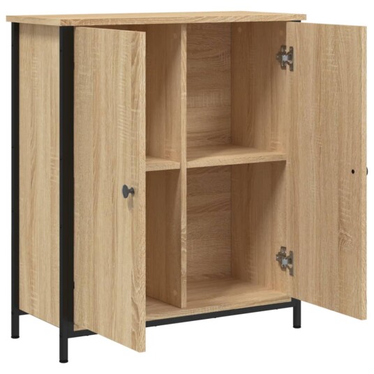 vidaXL Skjenk sonoma eik 70x30x80 cm konstruert tre vidaXL Skjenk sonoma eik 70x30x80 cm konstruert tre