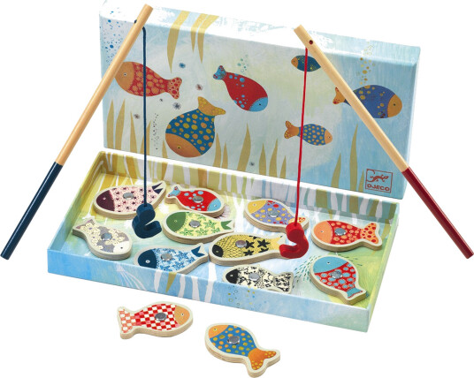 Djeco Fiskespill magnetisk Mønstrede fisk Djeco Fiskespill magnetisk Mønstrede fisk