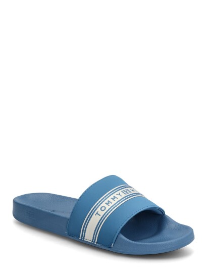 Tommy Hilfiger Th Webbing Pool Slide Blue 40