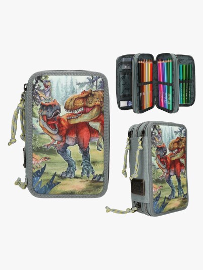 Dino World Bite Triple Pencil Case Dino World Bite Triple Pencil Case