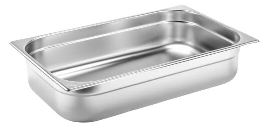PULSIVA Kantine Basic GN 1/1; Størrelse GN 1/1, 14l, 53x32.5x10 cm (LxBxD); Sølvfarge
