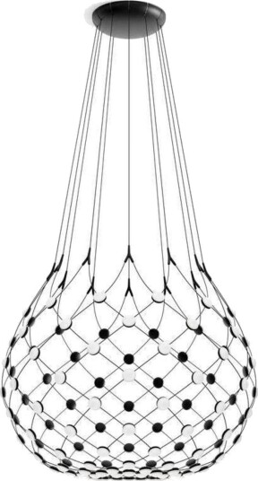 Mesh Wireless Bluetooth hengelampe Ø 100 cm 4 m Luceplan Stue Design Metall Med flere lyskilder