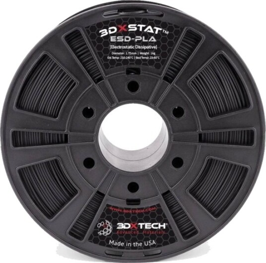 3D Xtech 3DXSTAT ESD PLA Filament 1.75 mm 750 g Sort PLA2010750BK0 3D Xtech 3DXSTAT ESD PLA Filament 1.75 mm 750 g Sort PLA2010750BK0