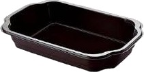 Bakke 1 Rum Takeaway 1/4 Gn 250X159x43 Mm Min Pp Sort,246 Stk/Krt