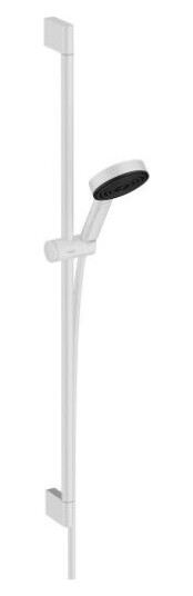 hansgrohe Pulsify Select S Dusjsett 105 3jet, EcoSmart, dusjstang 90, Hvit Matt