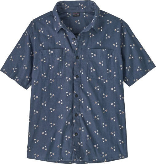 Patagonia Men"s Back Step Shirt Bouquet: Dolomite Blue M Patagonia Men"s Back Step Shirt Bouquet: Dolomite Blue M
