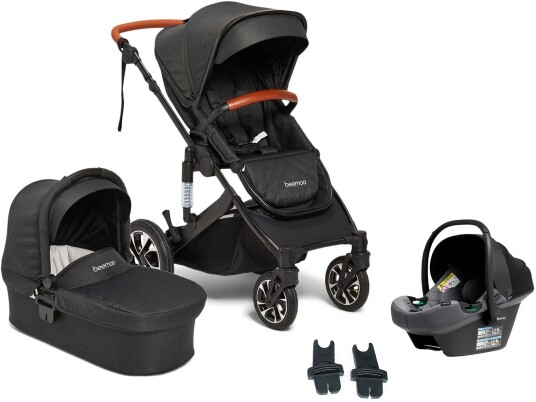 Beemoo Maxi 4 Duovogn Inkl. Beemoo Route i-Size Babybilstol Black/Mineral Grey Beemoo Maxi 4 Duovogn Inkl. Beemoo Route i-Size Babybilstol Black/Mineral Grey