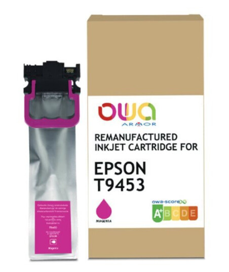 Owa - 77 Ml - Magenta - Kompatibel - Etui - Gjenfabrikert - Blekkpatron (Alternativ For: Epson T9453) - For Epson Workforce Pro Wf-C5210dw Wf-C5290dw Wf-C5710dwf Wf-C5790dwf Wf-C5790dwf Bam