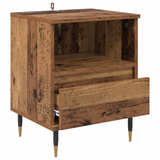 Nattbordskap Gammelt tre 40 x 35 x 50 cm Konstruert tre