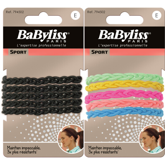 BaByliss Paris Accessories Sport Braided Elastics 5 St