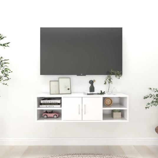 vidaXL Vegghylle hvit 102x30x29 cm sponplate vidaXL Vegghylle hvit 102x30x29 cm sponplate