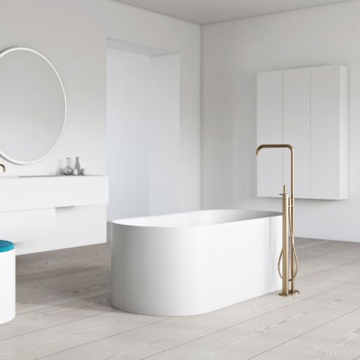 Copenhagen Bath SQ1 Oval badekar 1640x850 mm, Frittstående i Hvit Matt Copenhagen Bath SQ1 Oval badekar 1640x850 mm, Frittstående i Hvit Matt