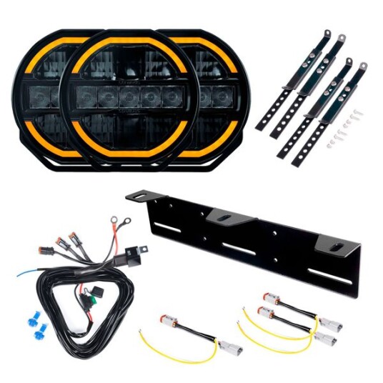 Ekstralys Strands Siberia Skylord 7   Rund / 18 cm / 108W 3 stk   Komplett pakke