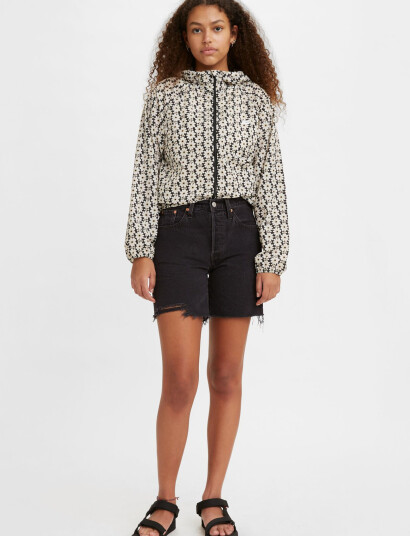 Levi"s® 501 Mid Thigh Short Lunar Blac - Black - 26