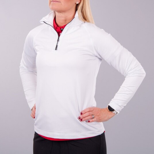 Cutter & Buck Tröja Coos Bay Hvit Golfgenser dame Vit (00) Large