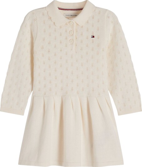 Tommy Hilfiger Kjole Strikk Ivory Silke Tommy Hilfiger 1 år 80 Kjole Hvit