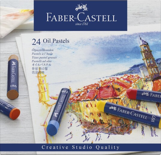Faber-Castell - Oil pastels cardboard box (24 pcs) (127024)