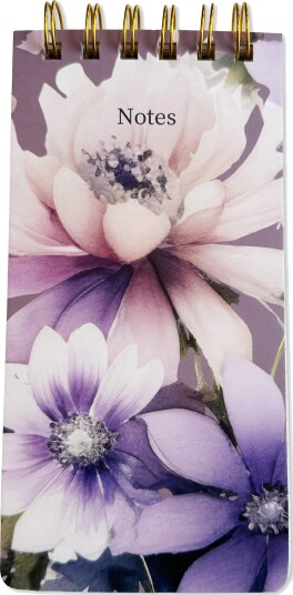 Notatblokk Blomst Avlang Med Spiral