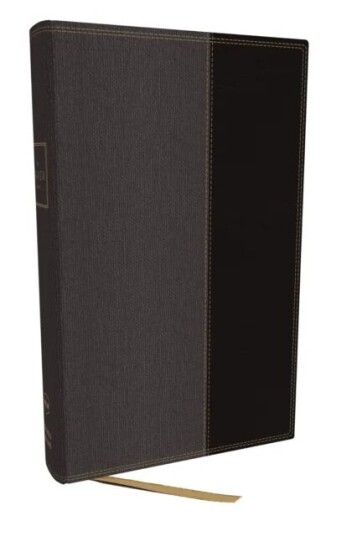 The Prayer Bible: Pray God'S Word Cover To Cover (Nkjv, Black/gray Leathersoft, Red Letter, Comfort Av Thomas Nelson