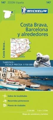 Barcelona y Alrededores Costa Brava Zoom Map 147 Map