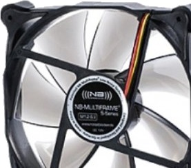 Noiseblocker Multiframe M12-2 Vifte 12cm 1800 Rpm 124 M³/T Sort