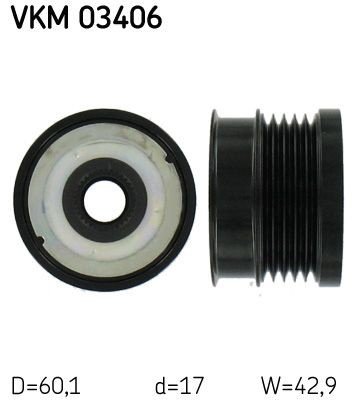 Dynamo remhjul SKF VKM 03406