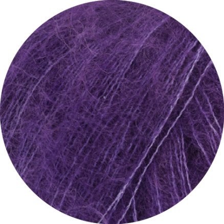 Lana Grossa Silkhair Unicolor 193 Mørk fiolett