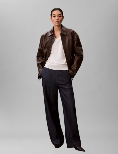 Calvin Klein Ultra High Denim Trouser Dark Ri - Navy - RG/29