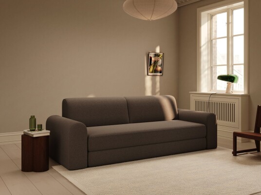 Astra | 200x200 cm | Bouclé mørkebrun | 530